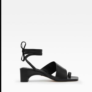 Miista ARIHI BLACK NAPPA LEATHER MID-HEELS 9.5